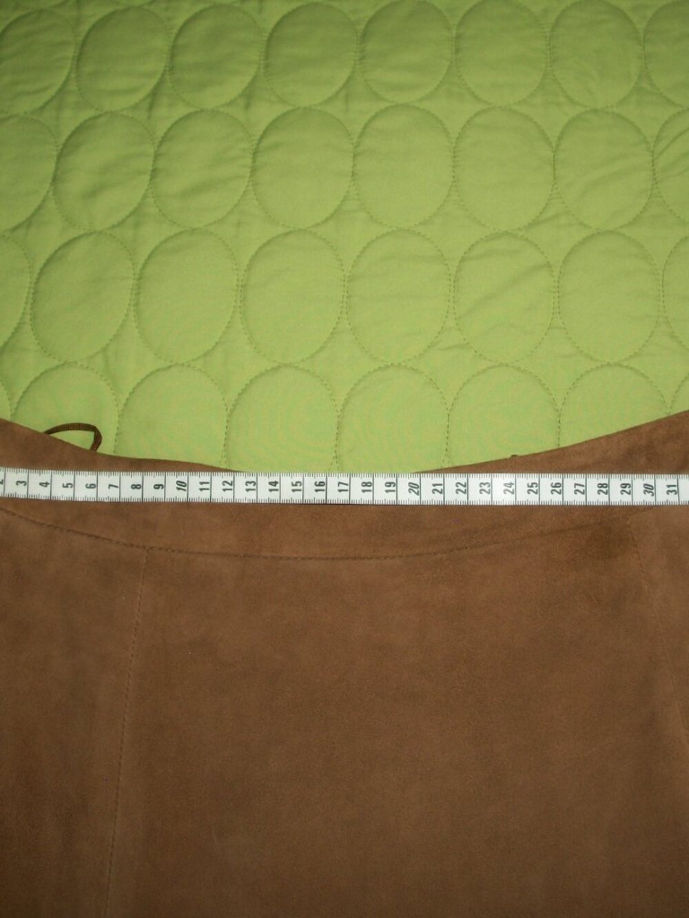 MaxMara Brown Suede A-Line Skirt - Picture 7 of 13